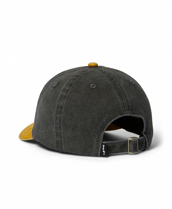 HUF TWO TONE 89 WASHED 6 PANEL HAT BLACK