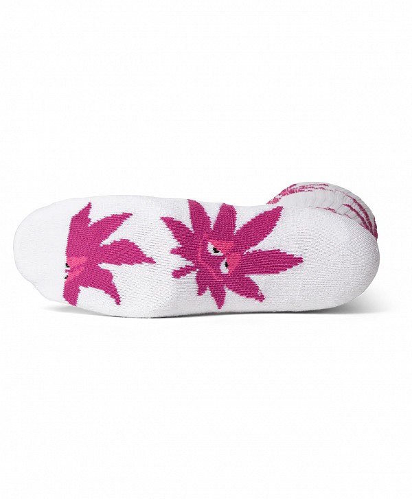 HUF GREEN BUDDY EXHALE SOCKS WHITE
