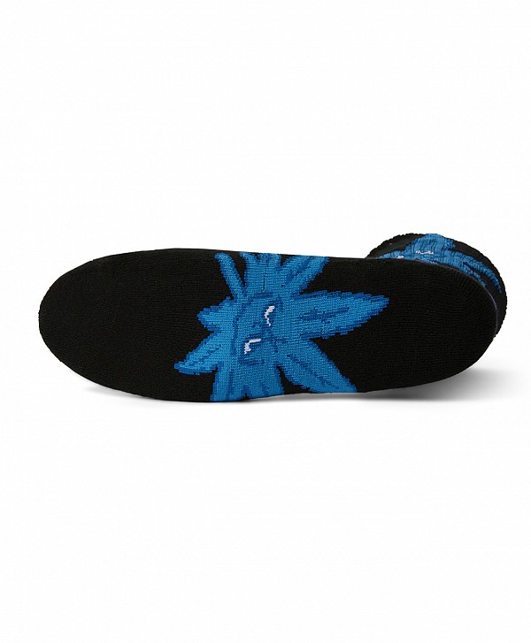 HUF GREEN BUDDY STAR SIGN SOCKS BLACK