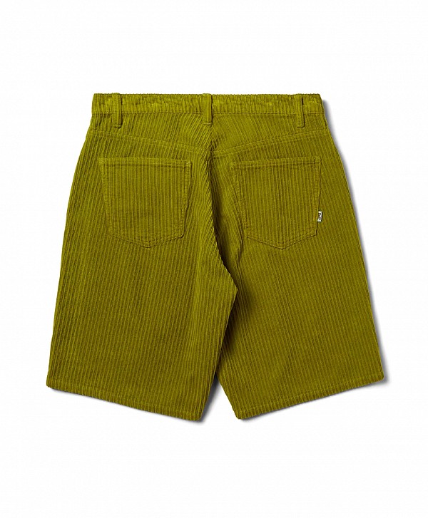 HUF CROMER CORDUROY SHORTS ACID GREEN