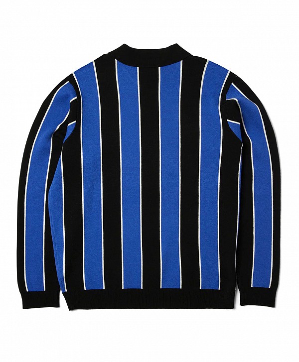 HUF MIDFIELD JERSEY SWEATER ELECTRIC BLUE