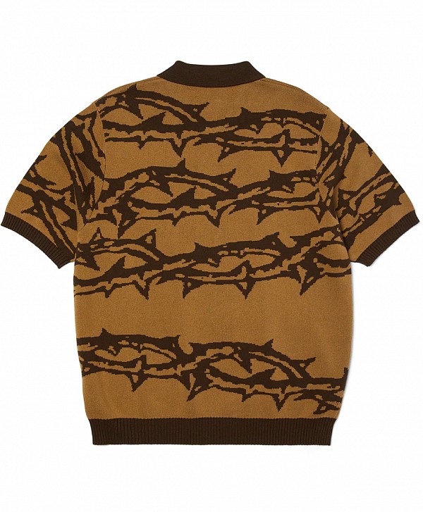 HUF FANTASIES KNIT TOP BROWN