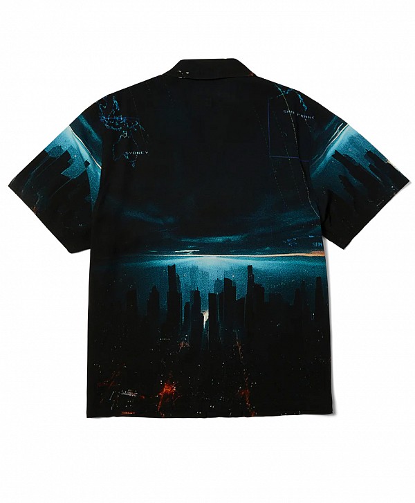 HUF GROUND CONTROL RESORT SHIRT BLACK