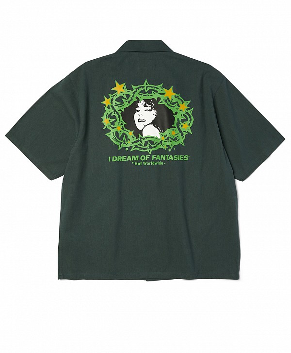HUF FANTASIES WORK SHIRT MARINE
