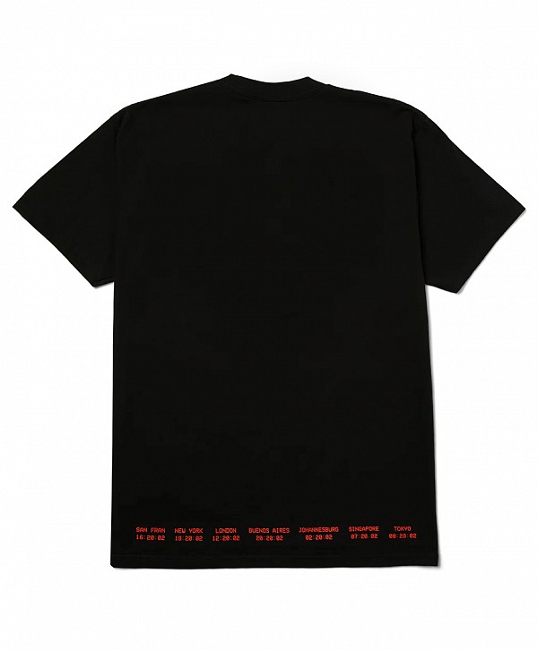 HUF FLIGHT PATH TEE BLACK