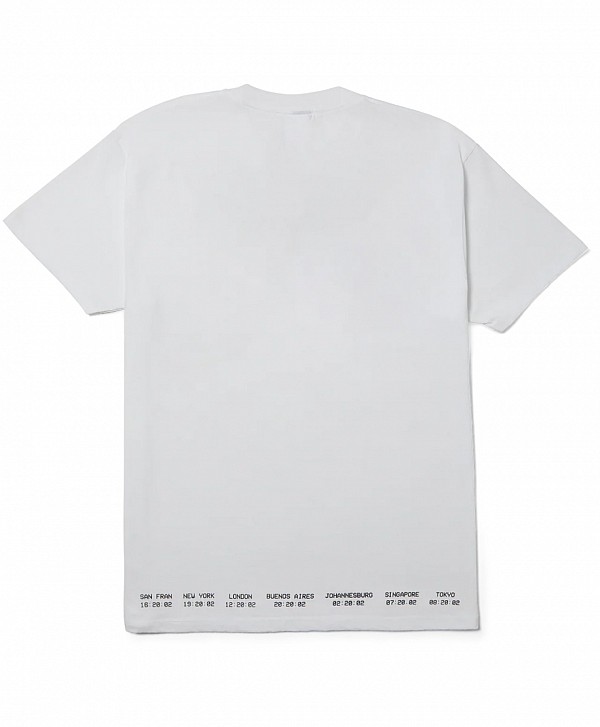 HUF FLIGHT PATH TEE WHITE