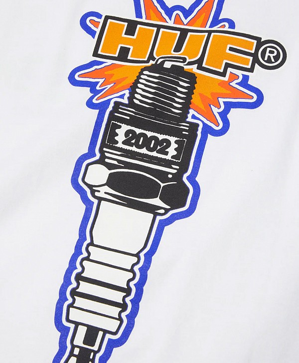 HUF SPARK IT UP TEE WHITE