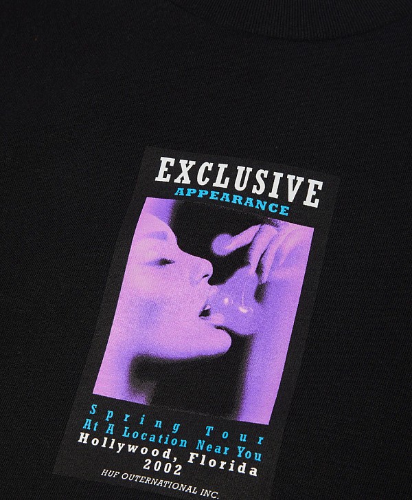 HUF EXCLUSIVE APPEARANCE TEE BLACK