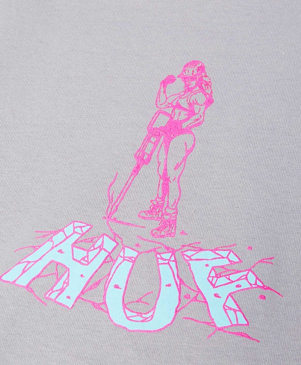 HUF JACKED TEE LILAC CHALK