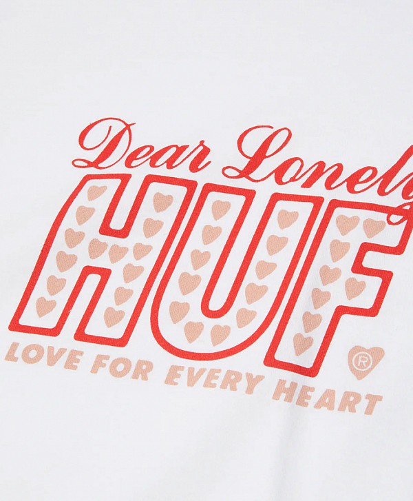 HUF LONELY HEARTS TEE WHITE