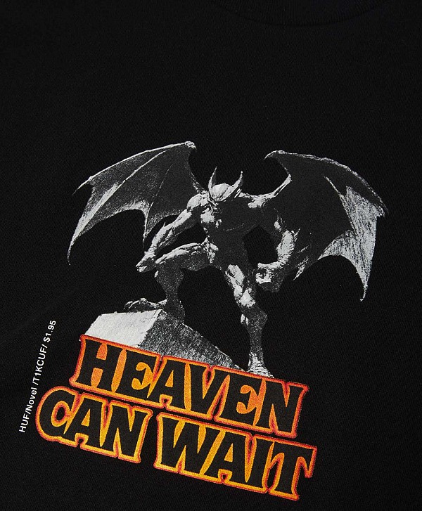 HUF HEAVEN CAN WAIT TEE BLACK