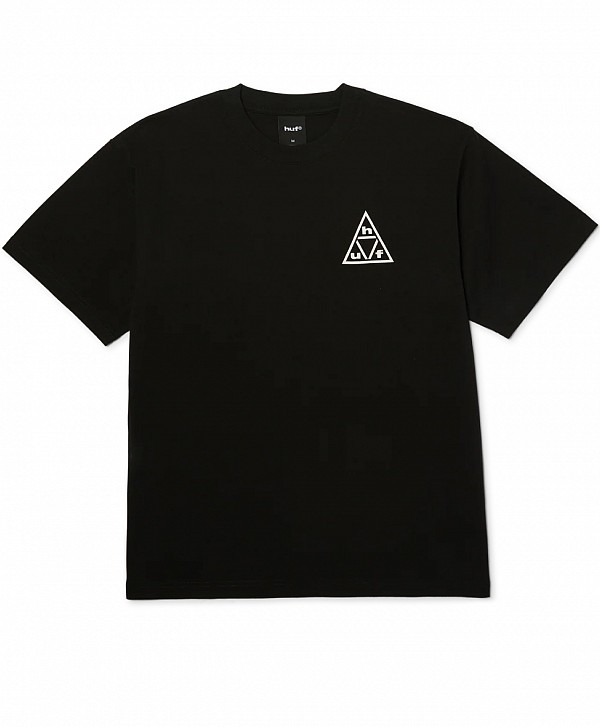 HUF TRIPLE TRIANGLE TEE BLACK/WHITE