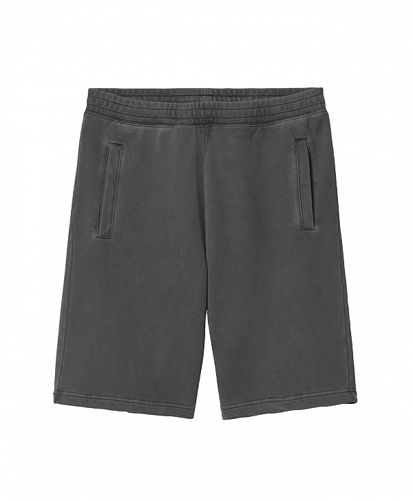 CARHARTT WIP NELSON SWEAT SHORT BLACK GARMENT DYED
