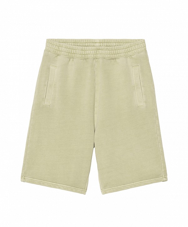 CARHARTT WIP NELSON SWEAT SHORT GENTLE GREEN GARMENT DYED