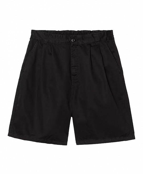 CARHARTT WIP MARV SHORT BLACK STONE WASHED