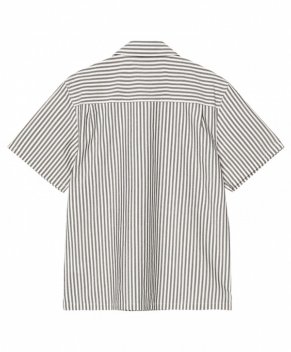 CARHARTT WIP LEAVEL SHIRT LEAVEL STRIPE BLACK/WAX