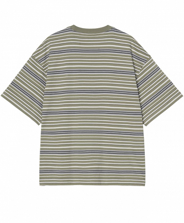 CARHARTT WIP ZANE TEE ZANE STRIPE/DOLLAR GREEN