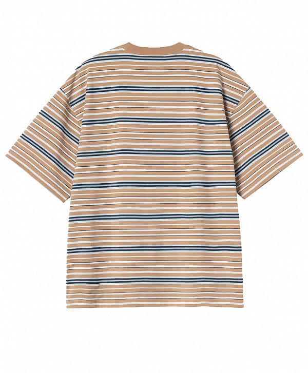 CARHARTT WIP ZANE TEE ZANE STRIPE/PEANUT