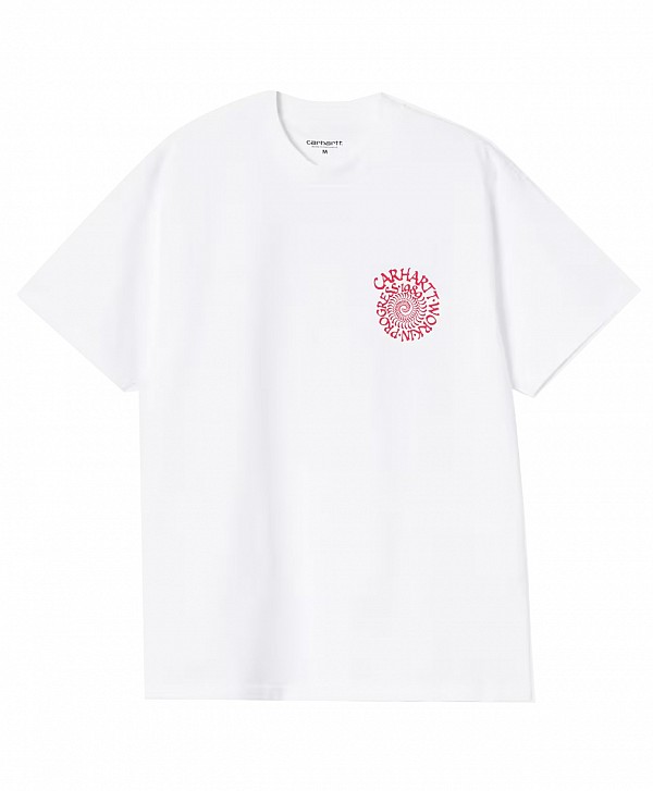 CARHARTT WIP SPIRALS TEE WHITE