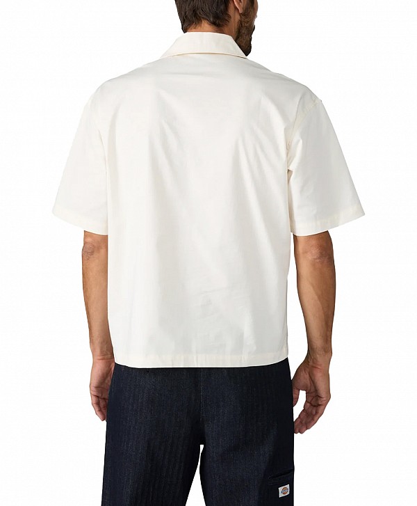 DICKIES CADIZ QUARTER ZIP SHIRT EGRET