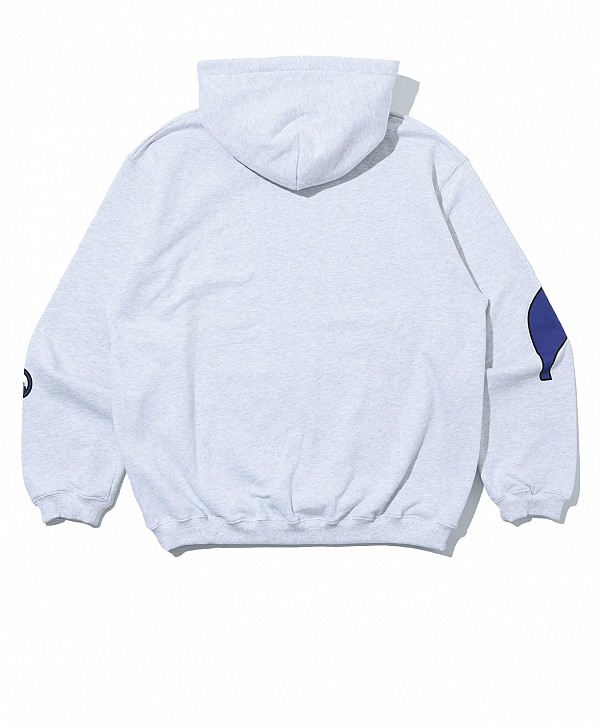 XLARGE LOGO HOOD ASH
