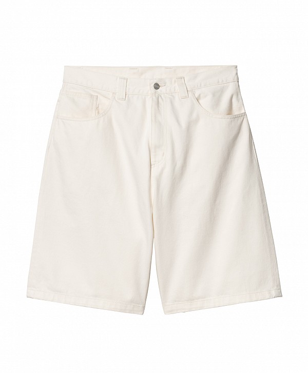 CARHARTT WIP BRANDON SHORT WHITE RINSED