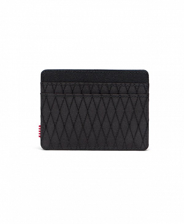 HERSCHEL CHARLIE CARDHOLDER BLACK DIAMOND/BLACK