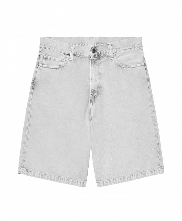 CARHARTT WIP LANDON SHORT BLACK CHALK WASH