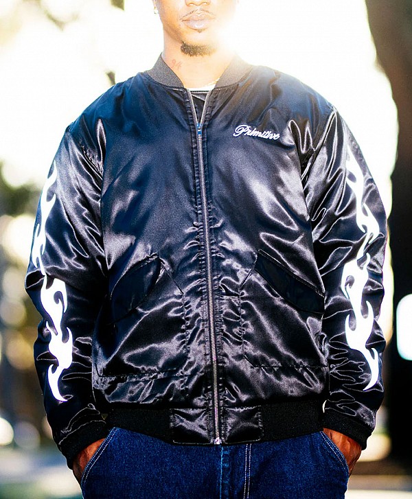 PRIMITIVE CAPITAL BOMBER JACKET BLACK