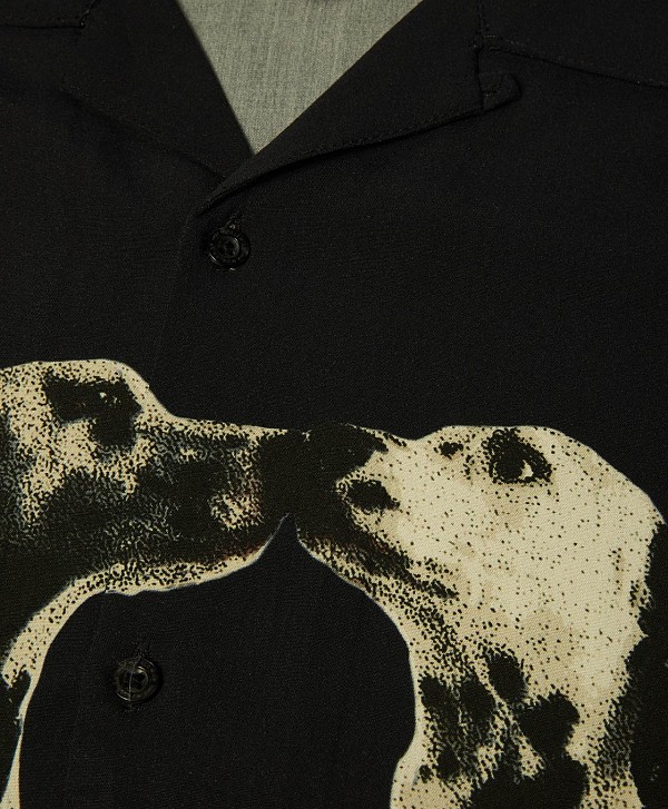 HUF DOGGED RESORT SHIRT BLACK
