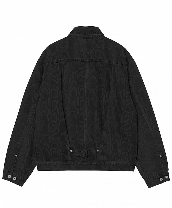 CARHARTT WIP BELMAR JACKET SNAKE CAMO/BLACK HEAVY STONE WASH