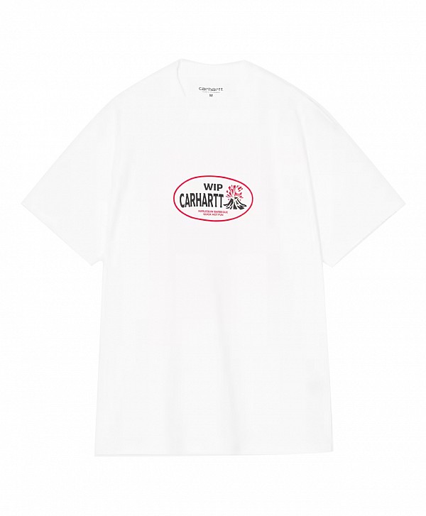 CARHARTT WIP HARLEQUIN BBQ TEE WHITE