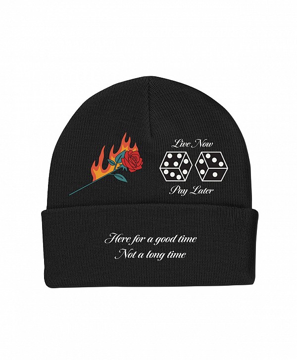 PRIMITIVE BLACKJACK BEANIE BLACK