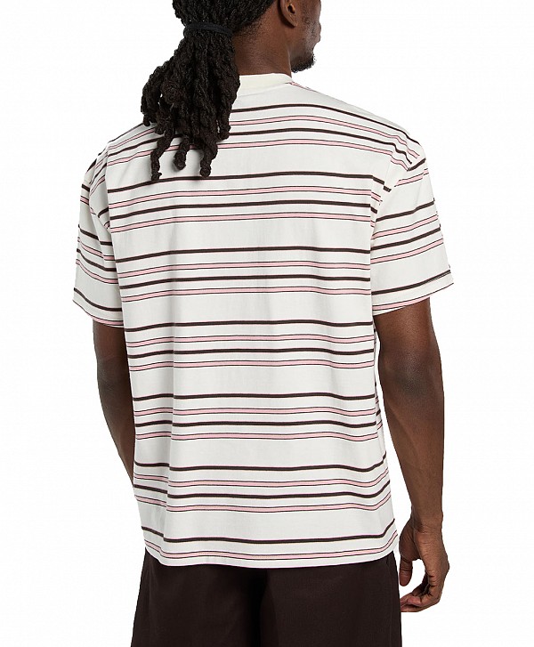 DICKIES EAST LIBERTY STRIPE TEE EGRET