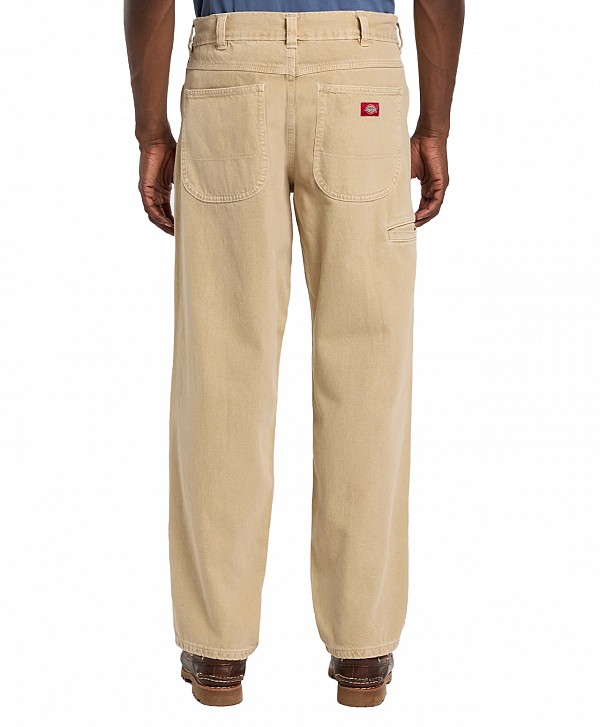 DICKIES 958 BAGGY TAPERED WORK DENIM PANTS EUCALYPTUS