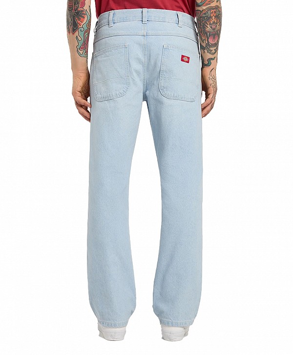 DICKIES 954 RELAXED STRAIGHT WORK DENIM PANTS FOG BLUE