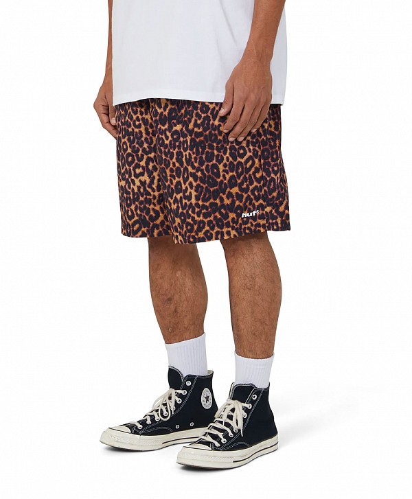 HUF 89 PRINTED EASY SHORT BROWN