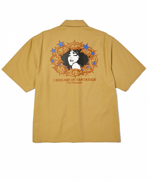 HUF FANTASIES WORK SHIRT TAN
