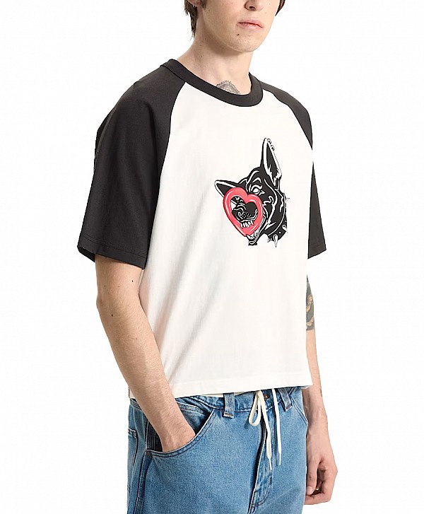 VANS DAYANA DOG FACE TEE WHITE