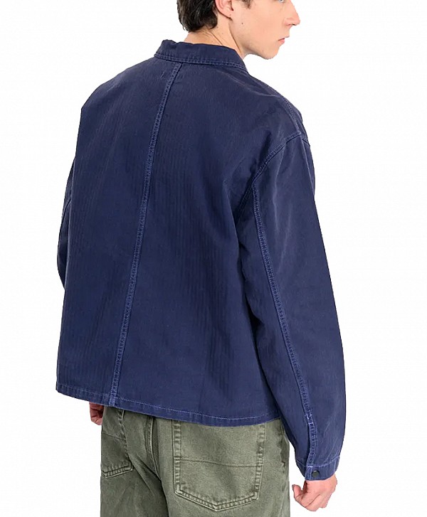 VANS LX WASHED OVERDYE WOVEN SHIRT JACKET DEEP INDIGO