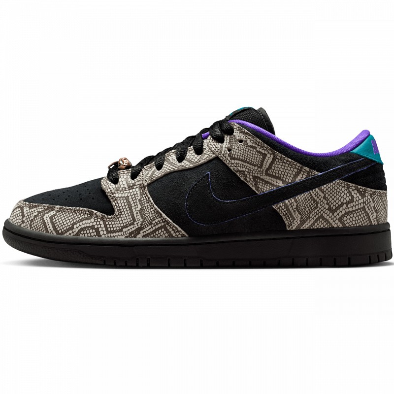 NIKE SB DUNK LOW PRO X DASHAWN JORDAN STRING/BLACK-BRIGHT SPRUCE-FIERCE PURPLE