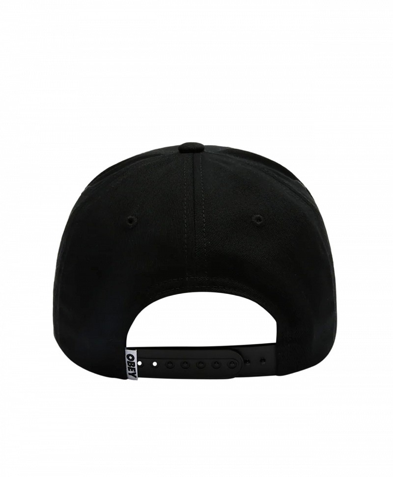 OBEY RANCH 5 PANEL SNAPBACK BLACK