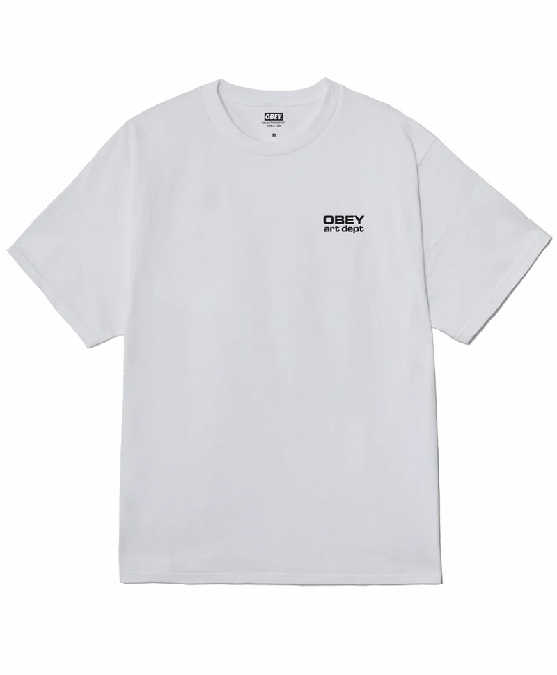 OBEY ART DEPARTMENT TEE WHITE