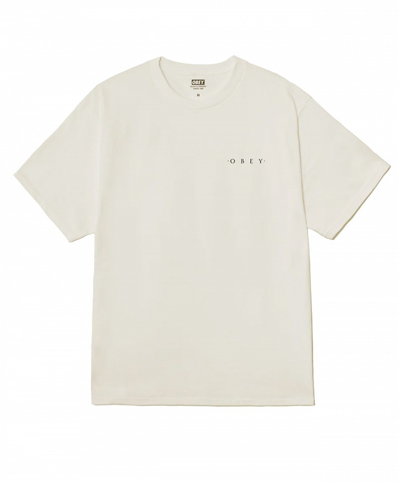 OBEY ARCHITECTURE OF THE UNIVERSE TEE VINTAGE WHITE