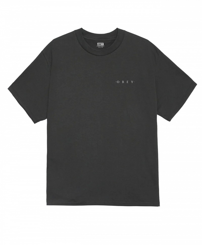 OBEY ARCHITECTURE OF THE UNIVERSE TEE VINTAGE BLACK