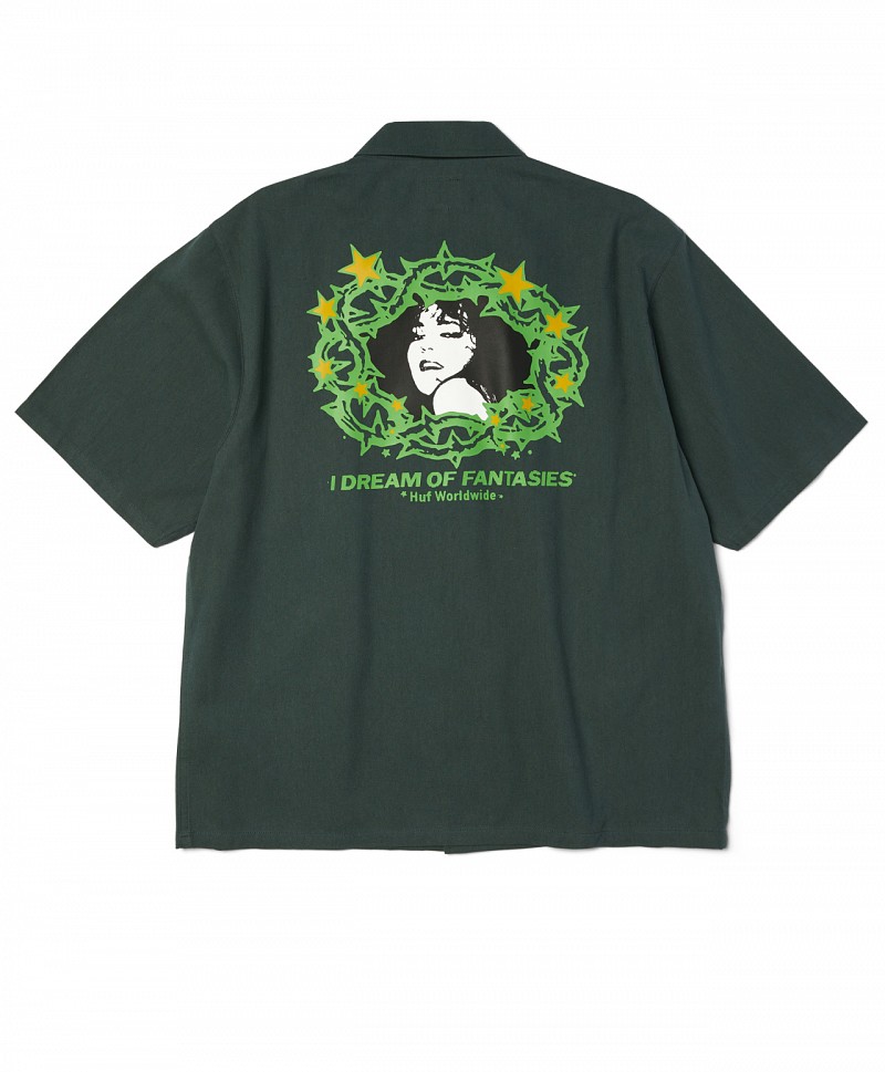 HUF FANTASIES WORK SHIRT MARINE