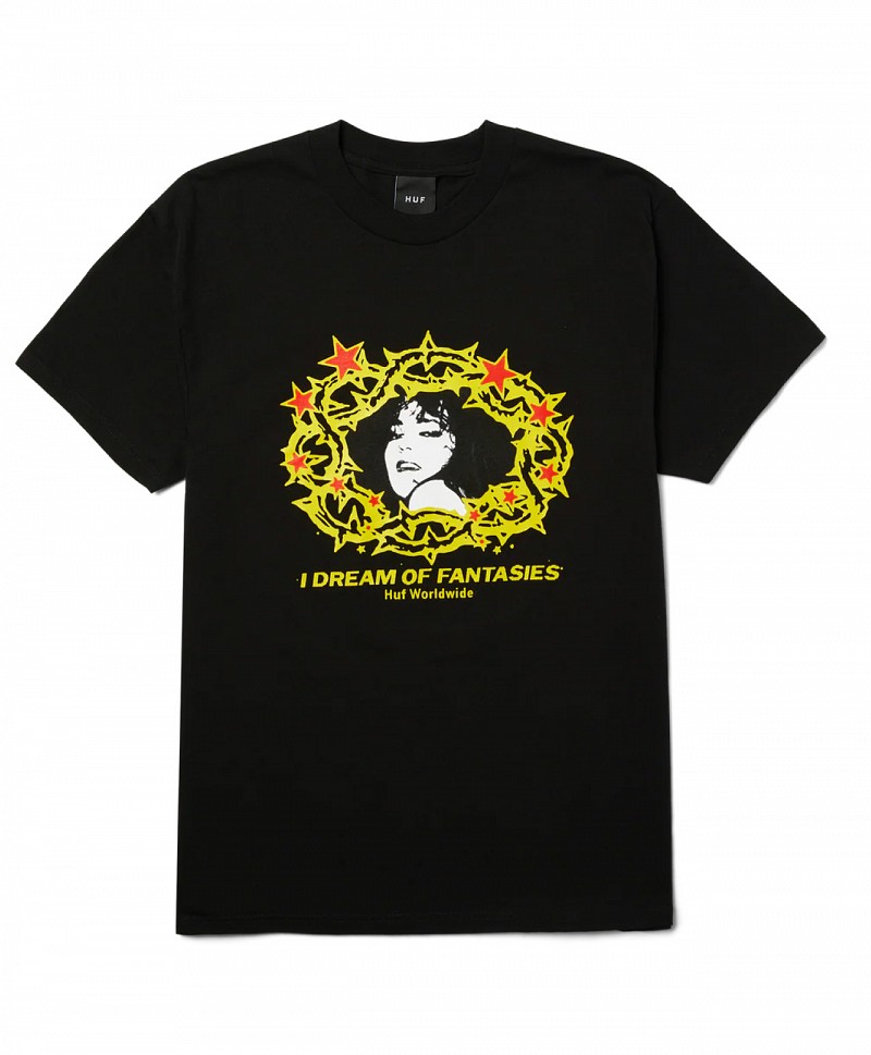 HUF FANTASIES TEE BLACK
