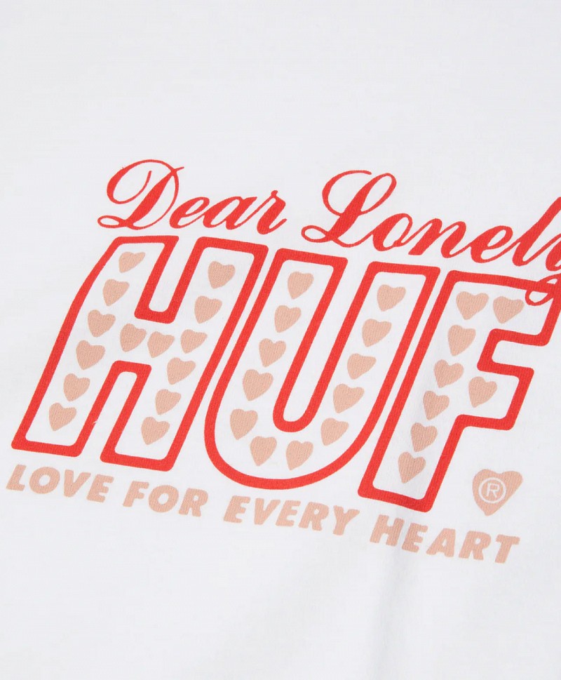HUF LONELY HEARTS TEE WHITE