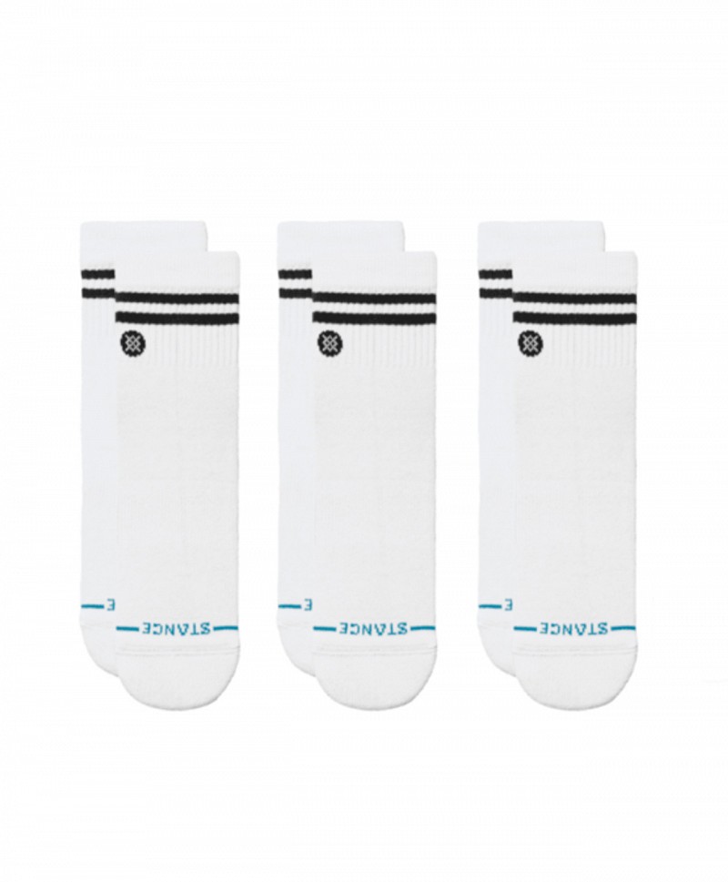 STANCE CORE QUARTER SOCKS 6-PACK WHITE