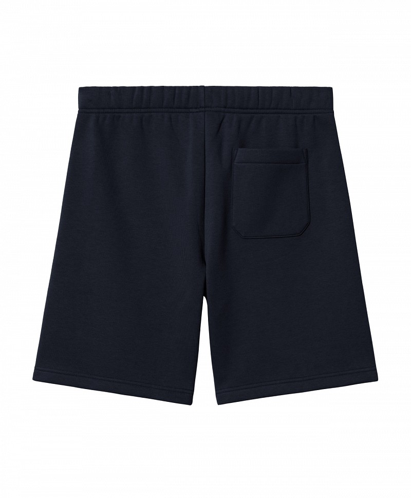 CARHARTT WIP CHASE SWEAT SHORT DARK NAVY/GOLD